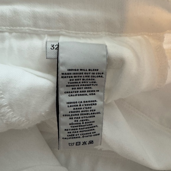 J Brand Selena Mide Rise Crop Bootcut Jeans in White Blanc sz 32 - Picture 8 of 8
